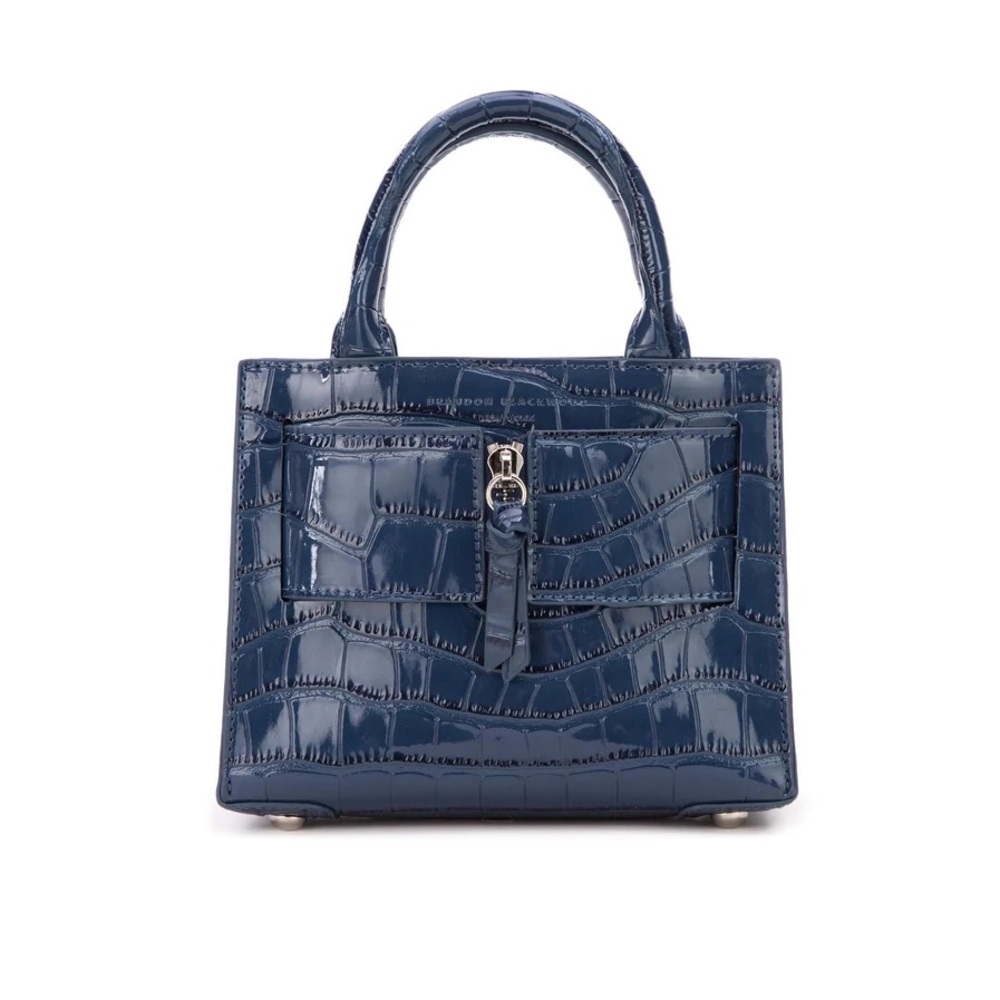 Brandon Blackwood Navy Mini Kuei Bag NWOT